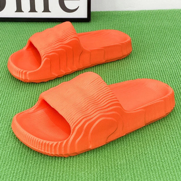 Unisex Indoor Soft Slide Slippers Summer Beach Rubber Slippers for Men And Women Comfortable Flexible Slip-On Home Shoes
