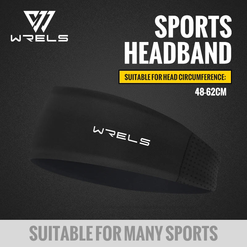 WRELS Sports Headbands For Men Woman Running Fitness Sweatband Elastic Absorbent Sweat Cycling Tennis Yoga Gym Head Band