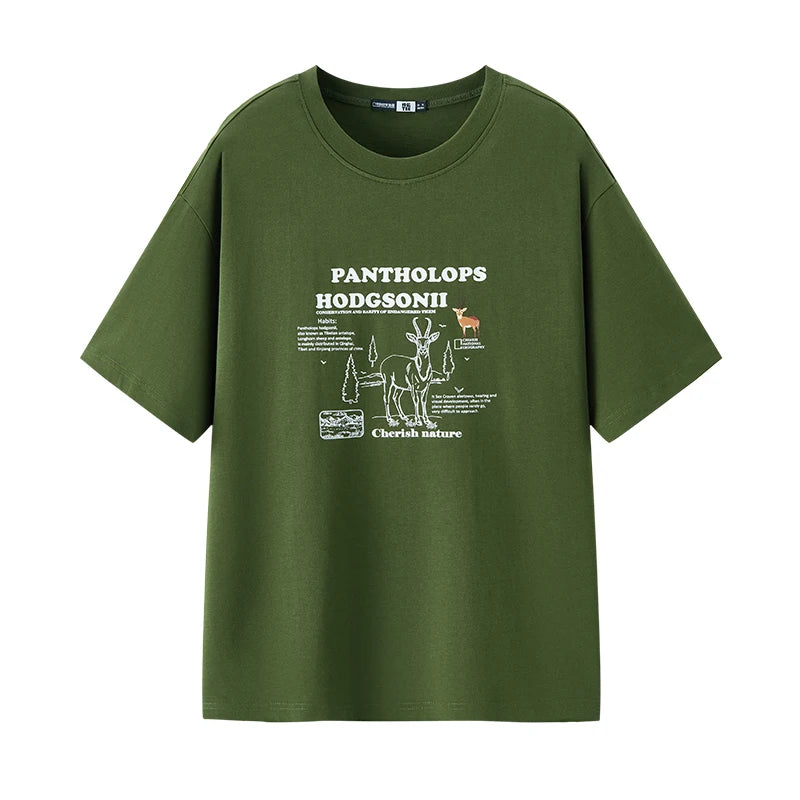 Semir Mens Tshirt 2026 Outdoor Style Letter Printed Loose Fit Fashion Casual Soft Daily Wear