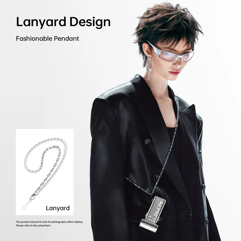 JISULIFE Portable Handheld Turbo Fan Life 9 Electroplate Plus Fashionable 5000mAh High-performance Strong wind Fashion Item