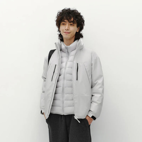 អាវក្រៅបុរស Semir ការពារទឹកជ្រាប ការពារខ្យល់ ធន់នឹងស្នាមប្រឡាក់ ការពារកម្ដៅថ្ងៃ 2026 សម្រាប់រដូវរងា ស្រទាប់ខាងក្រៅ អ៊ីសូឡង់កម្ដៅ