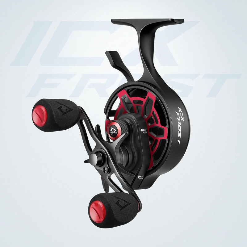 Piscifun ICX Frost Inline Ice Fishing Reel Innovative Structure Design Magnetic Drop System Large Spool Diameter 7+1 Shielded BB
