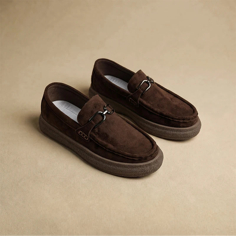 Men's High-Quality Slip-On Casual Shoes Four Seasons New Breathable Light Soft-Sole Comfort Lazy Shoes Fashion Joker Dress Shoes