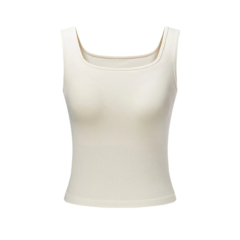 Semir Women Tanktop Padded Sports Fitness Wide Strap Solid Slim Fit 2026 Breathable Everyday Outerwear Base Layer