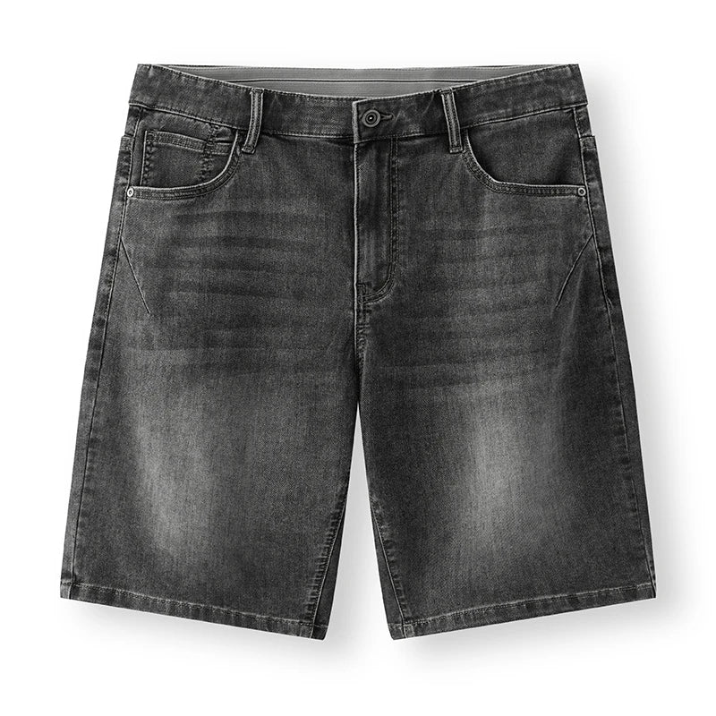 Semir Men Pants Denim Knee Length Vintage Washed Straight Leg Classic Versatile Casual Shorts 2026 Summer Fashion Daily Wear Top