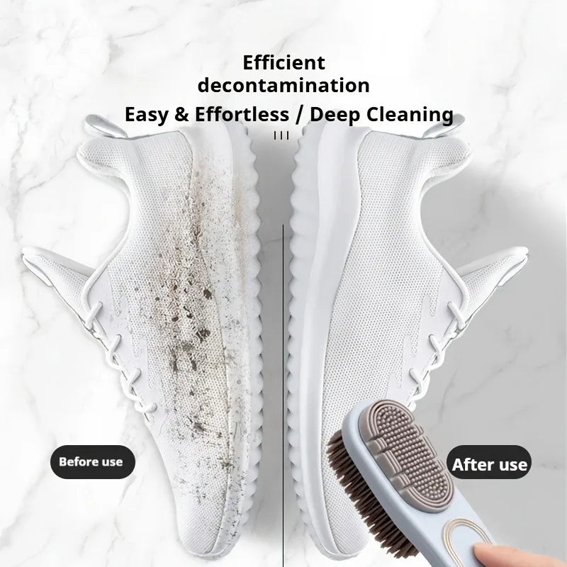 1pc Multi Functional Raw Rubber Suede Shoe Brush Dual Sided Anti Slip Stain Remover For Boots Leather Goods Care,shoe brush