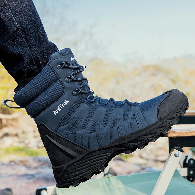 Men's High-Top Jungle Cross-Country Tactical Training Boots Four Season Breathable Anti-Slip Comfort Outdoor Hiking Combat Boots