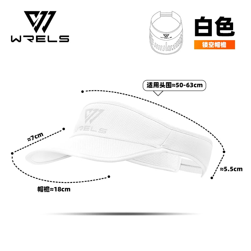 WRELS Summer Sun Hats Sun Protection Hat Outdoor Sports Golf Hats Top-Empty Visor Empty Breathable Anti-UV Adjustable Cool Cap