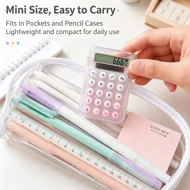 Cute Mini Portable Electronic Calculator High‑Appearance Desktop Calculators For Student Learning Office Stationery Gift Supplie
