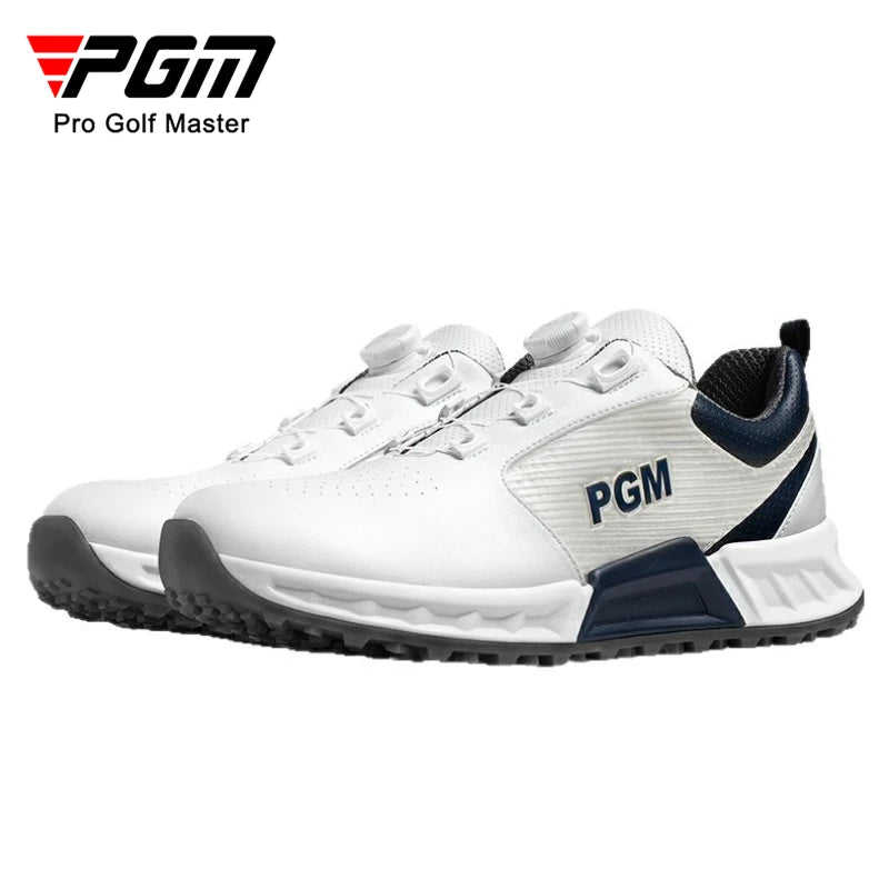 PGM Men Summer Golf Shoes Cushioning Rebound Waterproof Knob Shoelaces Outdoor Sports Sneakers XZ438