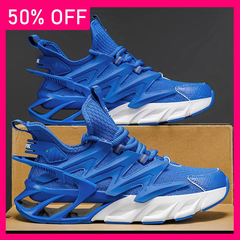 Men Sneakers New Thick Soles Rebound Shock Absorption Comfort Versatile Sneakers Teenagers Road Jogging Fitness Shoes for Men