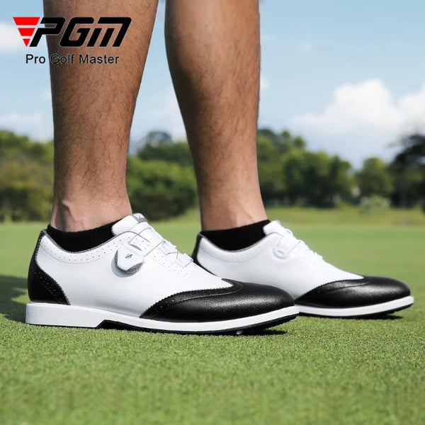 PGM Golf Shoes Men's Knob Lace Waterproof Sports Shoes XZ206