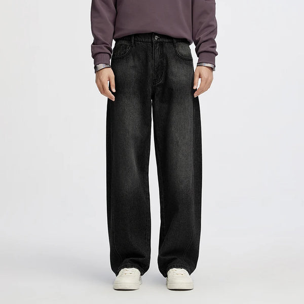 ខោខូវប៊យបុរស Semir ជើងកោងបែប Retro លាងសម្អាតរលុង រចនាប័ទ្មធម្មតា ខោ Denim រដូវស្លឹកឈើជ្រុះ ស្លៀកប្រចាំថ្ងៃនៅទីក្រុង 2026