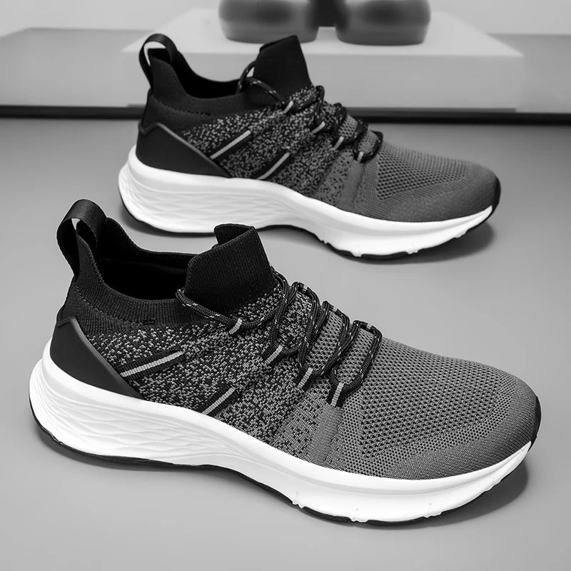 Mens Running Shoes 2025 New Lightweight Breathable Sports Shoes Shock-absorbing Casual Jogging Fitness Training Tennis Shoes
