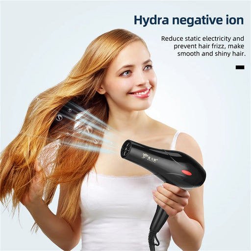 CkeyiN Professional Ionic Hair Dryer Travel Home Use High Power Blow Dryer Hot And Cold Air Hairdryer Salon Styling Tools