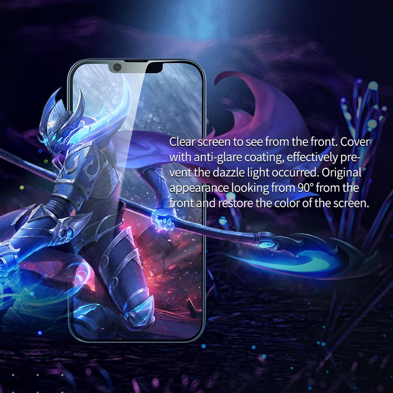 NILLKIN Tempered Glass For iPhone 16e Screen Protector Dust-proof Anti-Peeping  Anti-Explosion 2.5D Glass Film for iPhone 16e