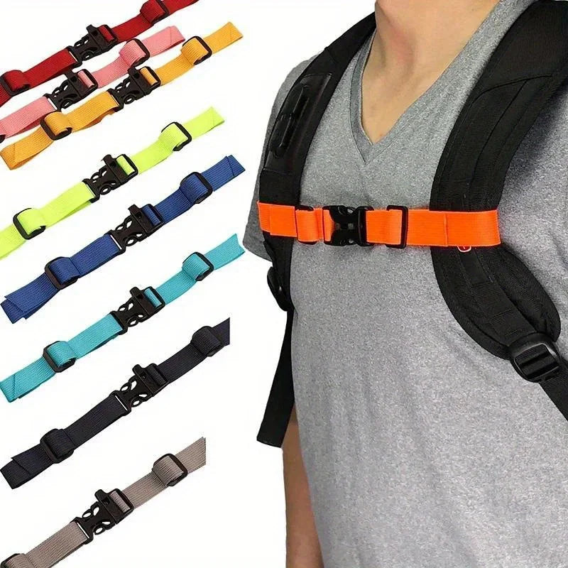 Adjustable & Durable Nylon Backpack Strap - Comfort Fit for Camping, Hiking & Travel - Non-Slip Shoulder Support Accessory