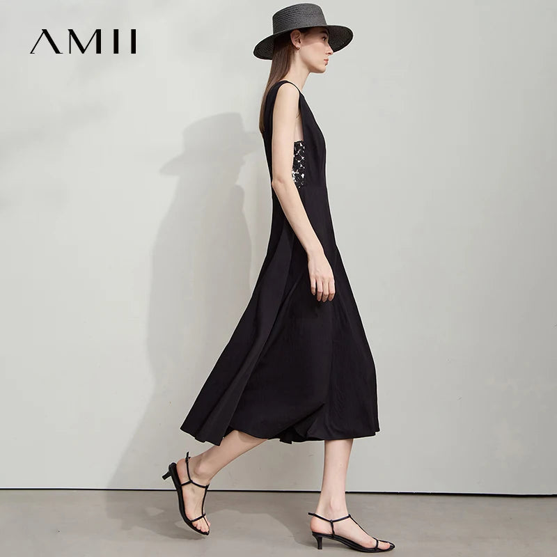 រ៉ូប AMII រចនាប័ទ្មសាមញ្ញបំផុតរបស់កូរ៉េសម្រាប់រដូវក្តៅឆ្នាំ ២០២៥ រ៉ូបថ្មីសម្រាប់ស្ត្រីដែលរចនាឡើងសម្រាប់ការធ្វើដំណើរដោយគ្មានដៃអាវ 12522088