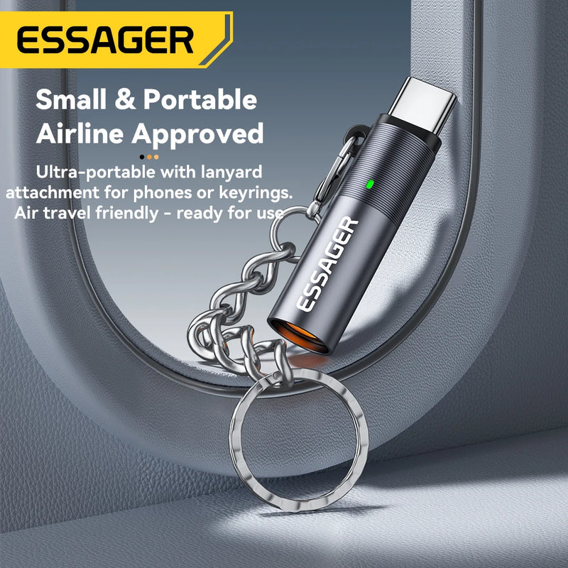 Essager TypeC Mini Cigarette Lighter Tungsten Wire Blowing Safety and Energy Saving Without Charging Can Be Carried On The Plane