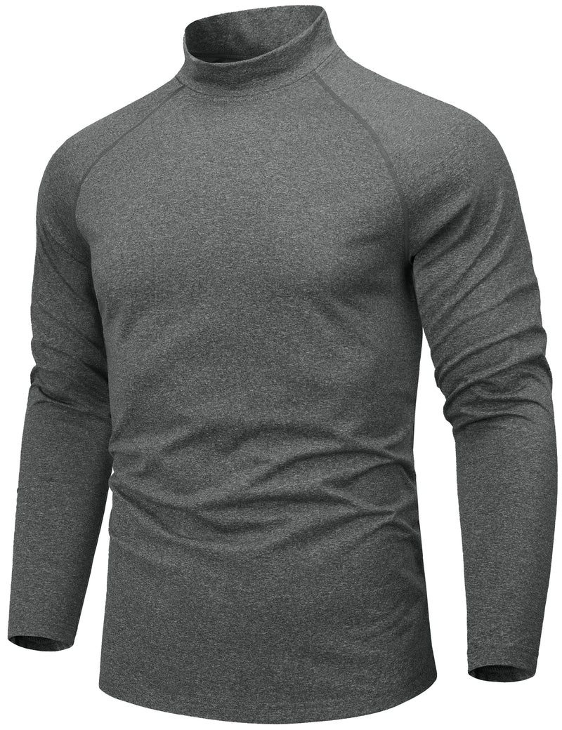 TACVASEN Men's Thermal Shirts Long Sleeve Micro-fleece Fleece Lined Base Layer Undershirts Athletic Warm Winter Workout Top