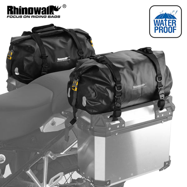កាបូបម៉ូតូ Rhinowalk 20L កាបូបកន្ទុយម៉ូតូការពារទឹកជ្រាប មានមុខងារច្រើនយ៉ាង ប្រើប្រាស់បានយូរ ស្ងួត កាបូបកៅអីម៉ូតូខាងក្រោយសម្រាប់ម៉ូតូធំ