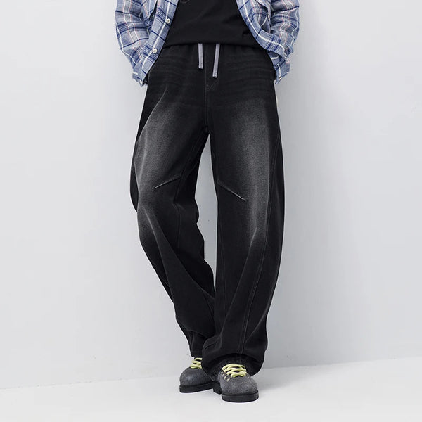 ខោខូវប៊យ Semir សម្រាប់បុរស រលុង ជើងកោង អាចស្លៀកបានច្រើនយ៉ាង រដូវរងាថ្មី ឆ្នាំ២០២៦ ស្លៀកប្រចាំថ្ងៃ ស្ទីលទីក្រុង ធម្មតា អាកាសធាតុត្រជាក់ ស្លៀកជាស្រទាប់ៗ