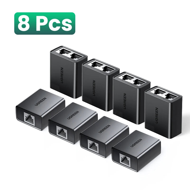 UGREEN RJ45 Splitter 1 to 2 Ethernet Adapter Internet Network Cable Extender RJ45 Connector Coupler for PC Laptop TV Box Router