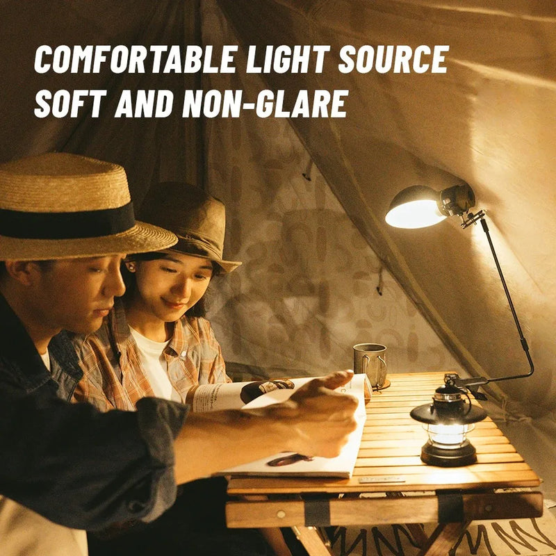 Naturehike Camping Clip Light Outdoor Camping Tent Hanging Lamp LED Rechargeable Portable Lighting Desktop Clip Table Lamps
