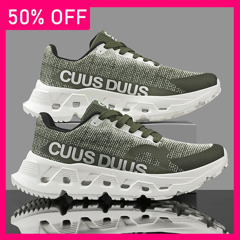 Men Sports Shoes Summer New Comfortable Running Shoes Breathable Lightweight Mesh Anti Slip Soft Sole Fitness Sneakers Men