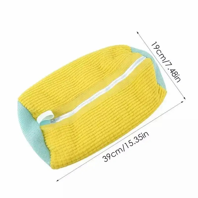 SEAMETAL 1/2PCS Washing Shoes Bag Cotton Laundry Fluffy Fibers Easily Remove Dirt Washing Bags Shoe Organizer for Car Care Tools