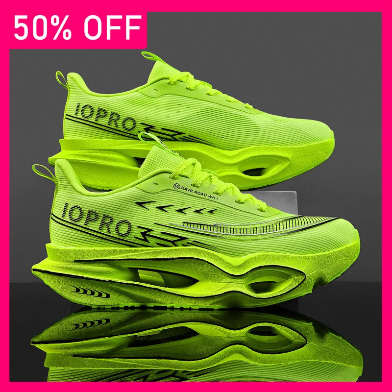 New Unisex Sports Shoes Breathable Mesh Hollowed Out Soft Sole Cushioning Rebound Outdoor Running Professional Training Shoes