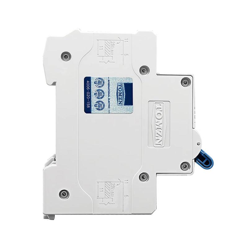 TOMZN 2P DC 1000V Solar Mini Circuit Breaker 3A 6A 10A 16A 20A 25A 32A 40A 50A 63A DC MCB for PV System