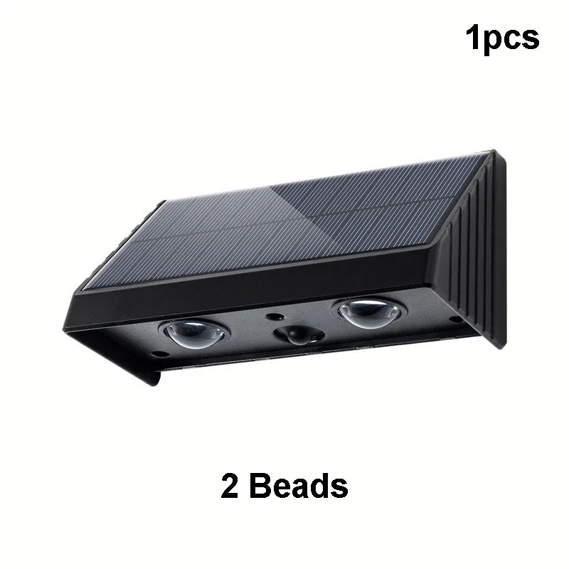 1/2pc Solar Wall Light Outdoor Illumination IP54 Waterproof LED Lamp Bulb Automatic Lighting at Night for Garden Yard or Balcony