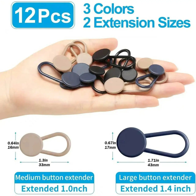 Seamless Waist Buckle Set with Detachable Denim Waistband for Jeans Cross Border Dropshipping Waist Extension with Small Modific