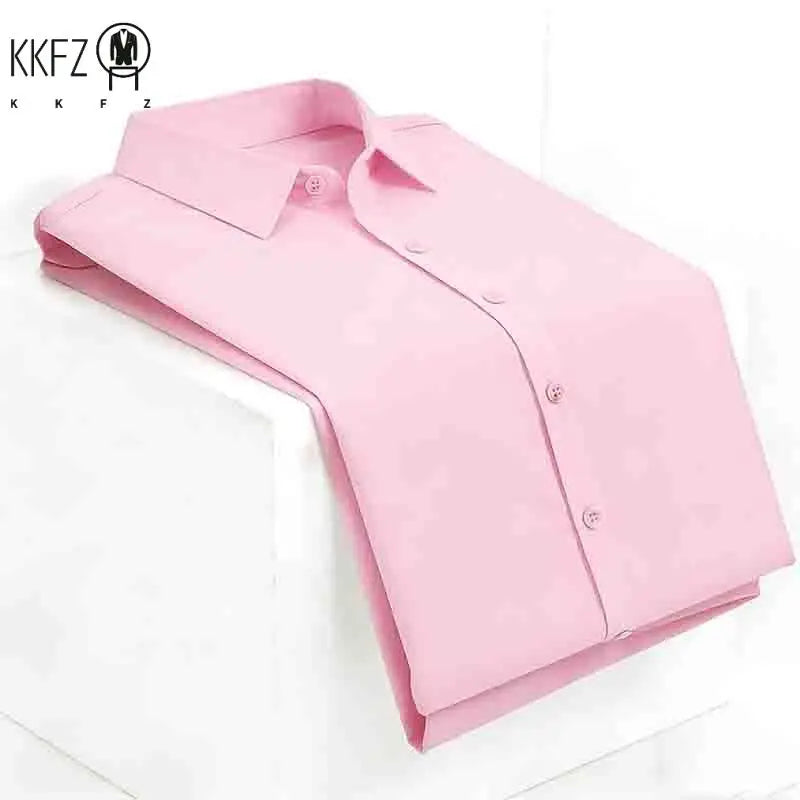 Men's Navy Blue Short Sleeve Dress Shirt Slim Fit Non-iron Formal Business Button Down Shirt for Office