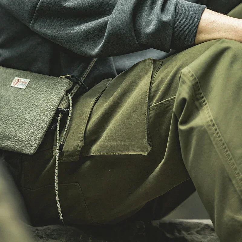 ខោ Maden Vintage Tactical Cargo៖ ខោជើងវែងកប្បាស ១០០% មានហោប៉ៅធំសម្រាប់ស្លៀកតាមផ្លូវ