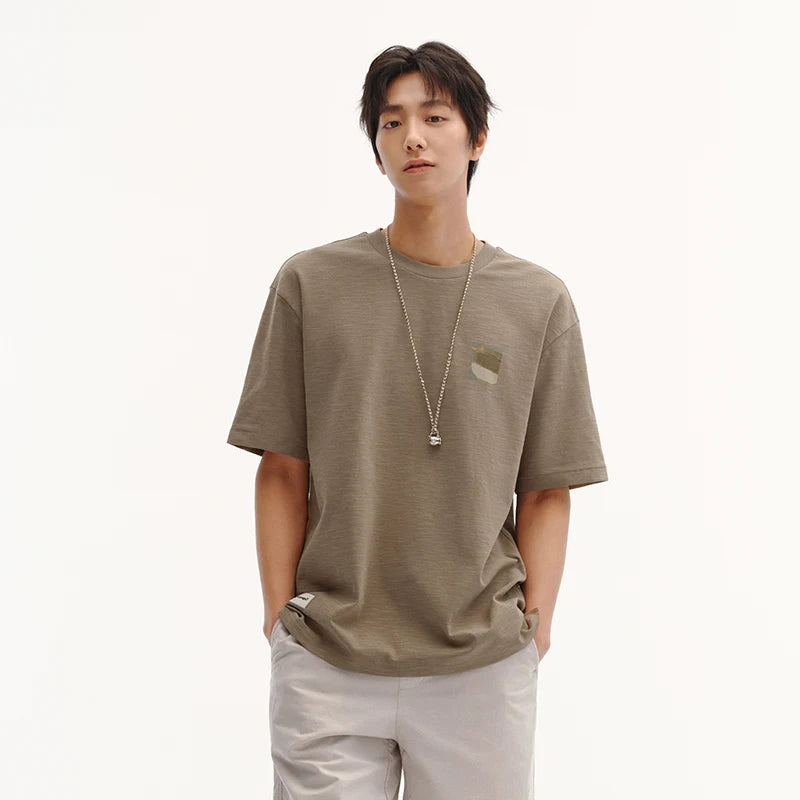 Semir Unisex Tshirt Linen Like Texture Short Sleeve Fun Graphic Print Summer 2026 Trendy Everyday Casual Style Top