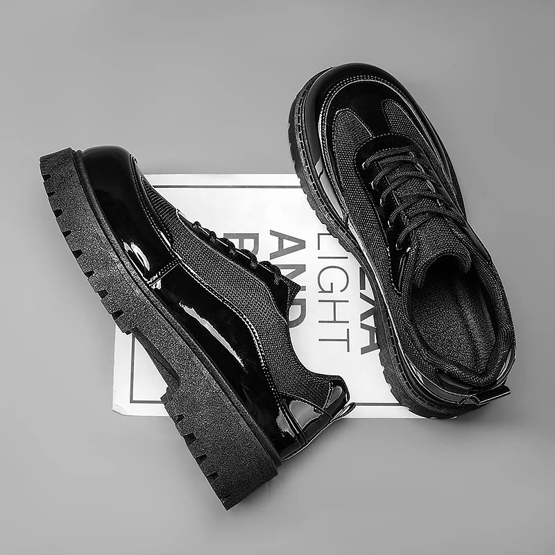 Business Leather Shoes Four Seasons Men's Casual Dress Shoes Soft Sole Safety Shoes Plus Size Fashion Leather Shoes Working Shoe