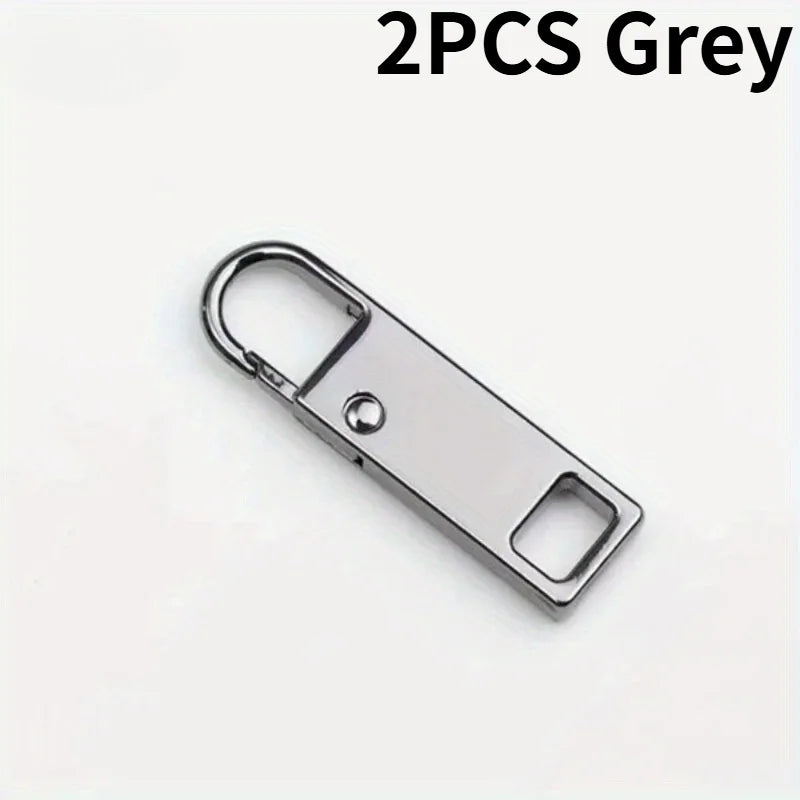 2pcs Detachable Zipper Pull, Replacement Zipper Accs For Jeans & Backpack, Sewing Tools.Replace zipper components