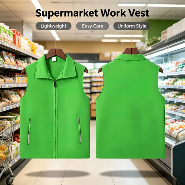 10 Colors Waterproof Oxford fabric single-layer vest lapel solid color work uniform team uniform volunteer charity custom vest