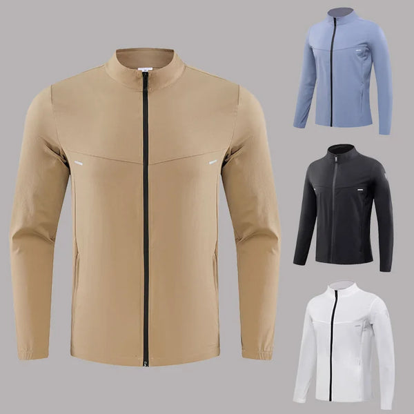 New men's and women's sports jacke Spring and Autumn quick-drying breathable outdoor running  fitness and elastic casual top