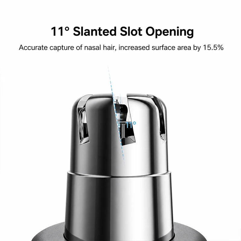MIJIA Electric Nose Hair Trimmer Pro,11° Inclined Slot Opening,Aluminum Alloy Body,Detachable Blade Head,IPX7,Chinese Version