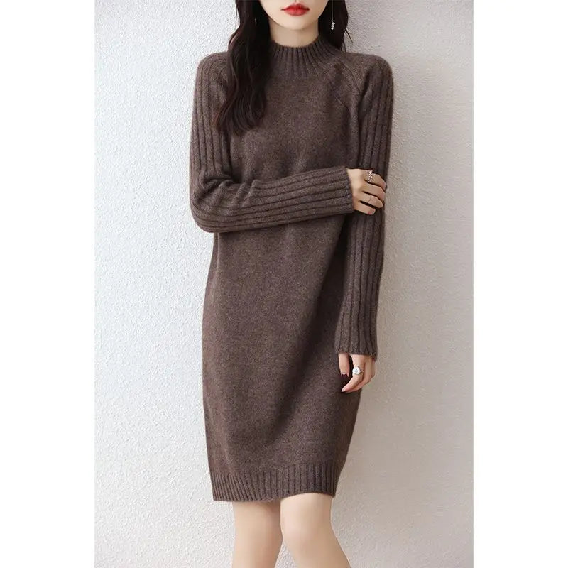 Sweater Women Trends 2026 Slim Short Mini Dress Spring Autumn Jumper Female Knitwear Tops Basic Wear Winter Pullovers Vestidos