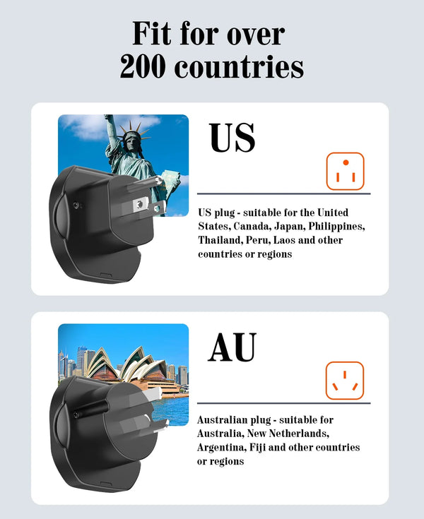 អាដាប់ទ័រសកល LDNIO AU EU UK US បន្ទះថាមពលជញ្ជាំងពហុឌុយ អាដាប់ទ័រធ្វើដំណើរសកល អាដាប់ទ័រធ្វើដំណើរពីររន្ធបន្ថែម Z7