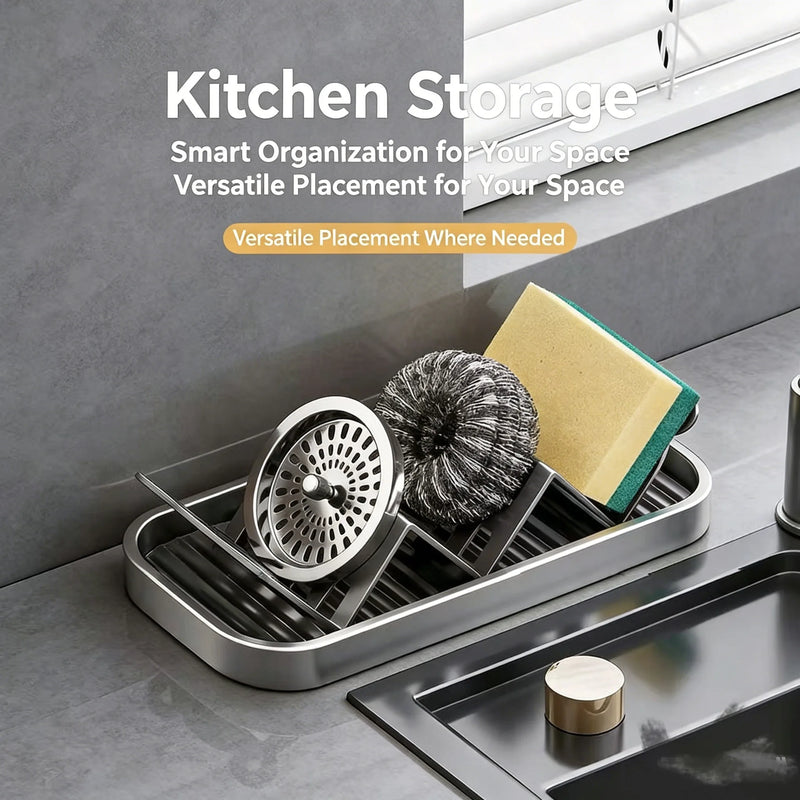 Wave Soap Rack Kitchen Countertop Bathroom Soap Box Drain Tray Soap Storage Rack
