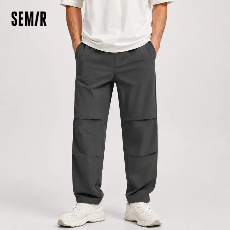 Semir Men Pants Stretch 2026 Cooling Quick Dry Workwear Parachute Straight Urban Casual Everyday Style Soft Comfortable