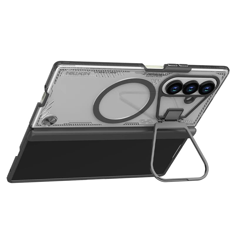 NILLKIN Magsafe Case For Samsung Galaxy Z Fold 7 5G Magnetic Iceblade Prop With Camera Holder Back Cover for Samsung Z Fold 7