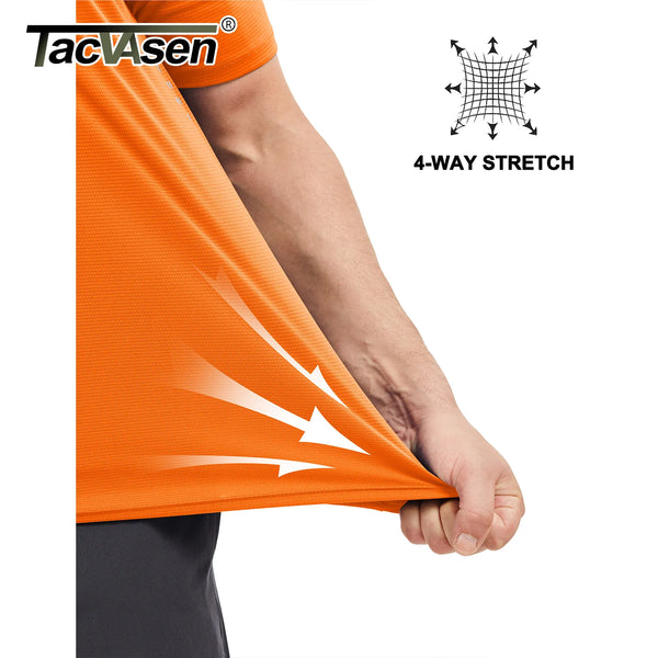 TACVASEN Men's UPF 50+ Short Sleeve Workout Shirts Dry Fit Lightweight Breathable Athletic T-Shirts Running Gym Summer Sun Shirt