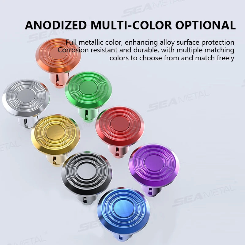 SEAMETAL 5/10PCS 6mm Motorcycle Expansion Buckle Aluminum Alloy Electric Vehicle Screw Nuts for Replacing Shell Buckle Accessory
