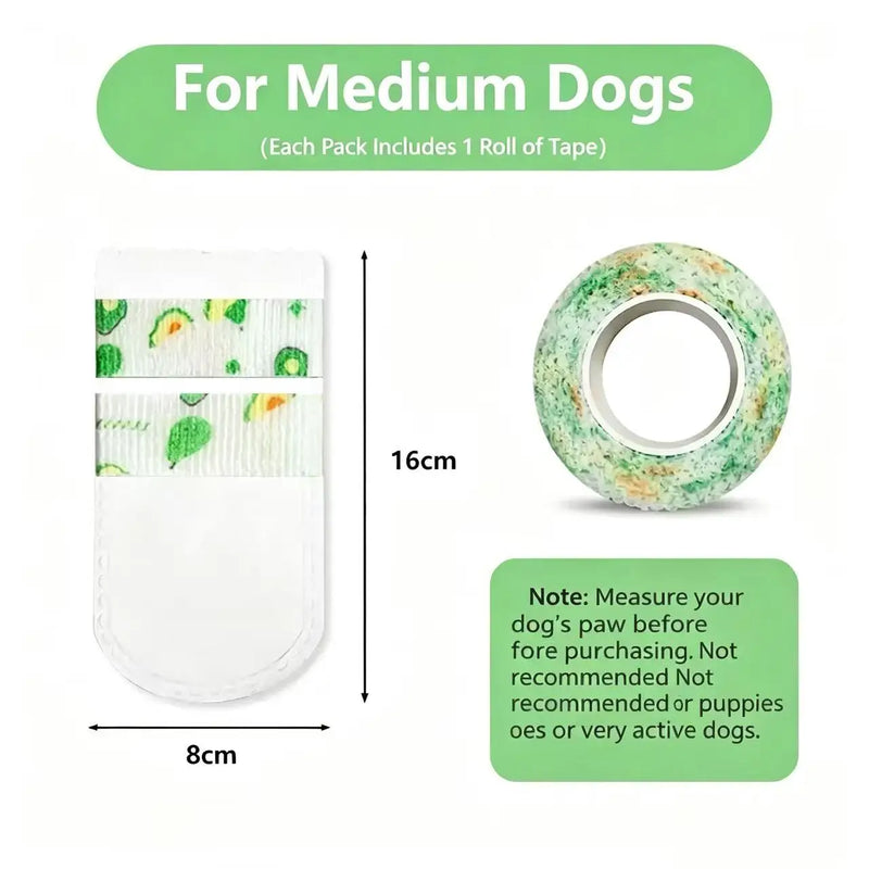 Disposable Dog Shoe Covers, Portable Anti-Dirty Pet Paw Protector Boots, Waterproof Dustproof Socks for Small Dogs Puppy Outdoo
